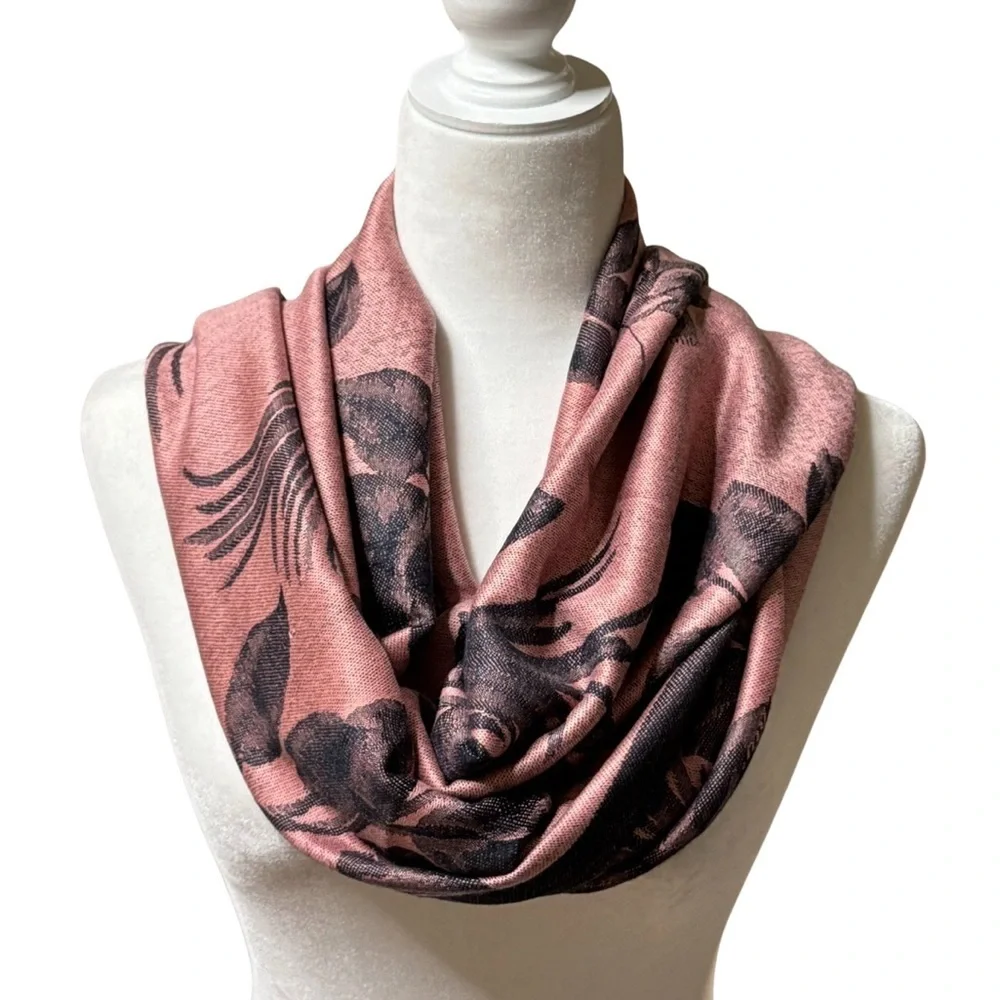 Pashmina Silk Floral Shawl/ Scarf/ Wrap NEW